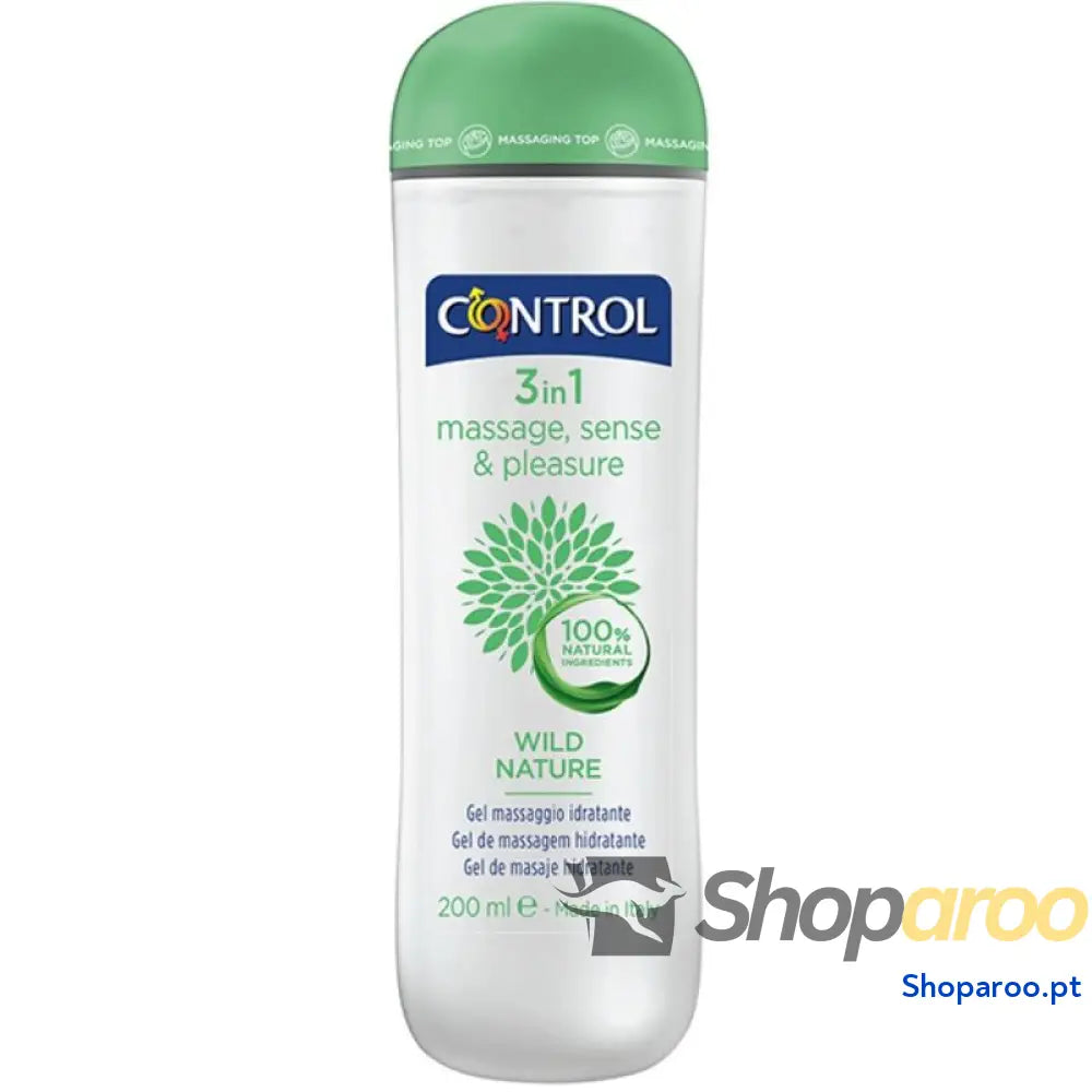 CONTROL - GEL DE MASSAGEM NATUREZA SELVAGEM 3 EM 1 200 ML