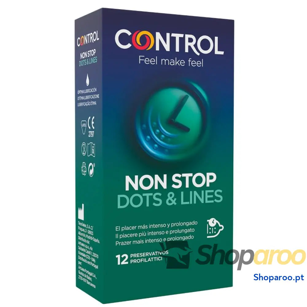CONTROL NONSTOP DOTS AND LINES CONDOMS 12 UNITS