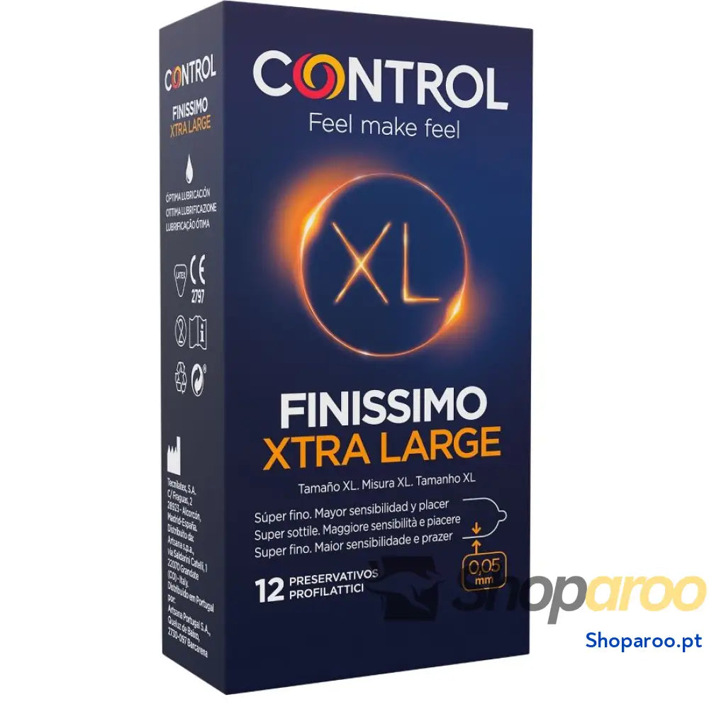 CONTROL PRESERVATIVOS FINISSIMO XL 12 UNIDADES