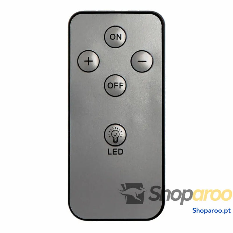 Controle remoto para ventilador (ar condicionado) EDM 33524 33523 Prateado Recarga