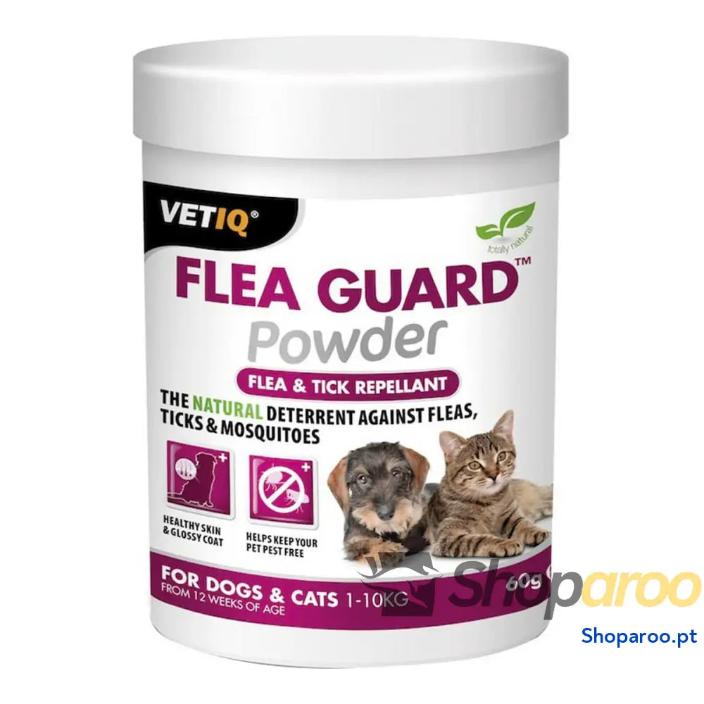 Controlo de insetos Planet Line Flea Guard Powder Gatos Cão (60 g)
