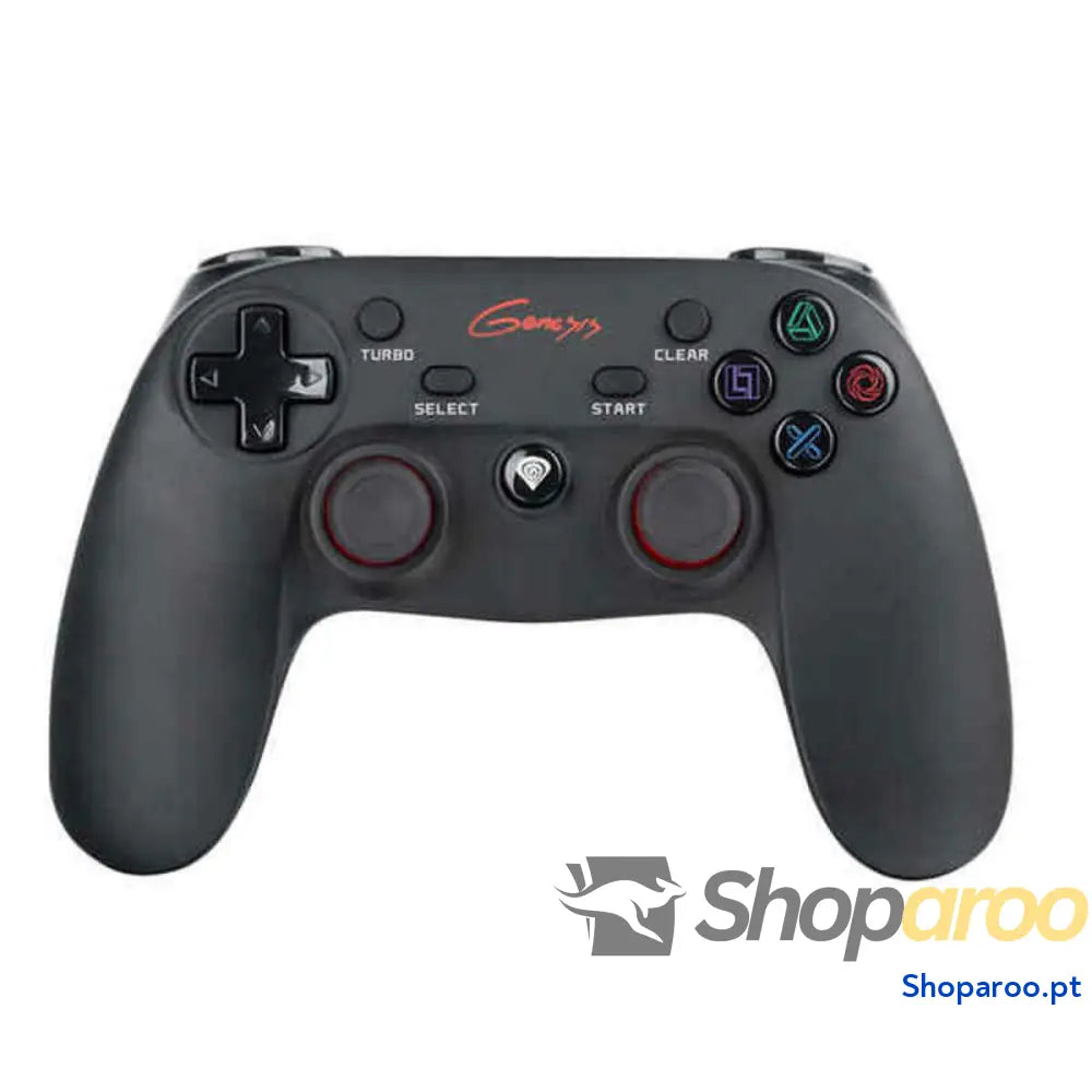 Controlo remoto sem fios para videojogos Genesis NJG-0739 Preto