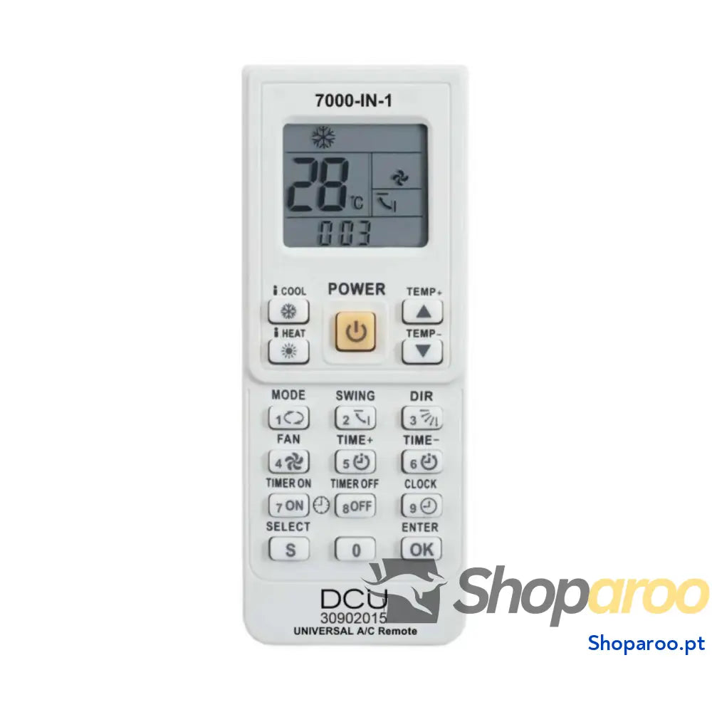 Controlo remoto universal DCU 7000