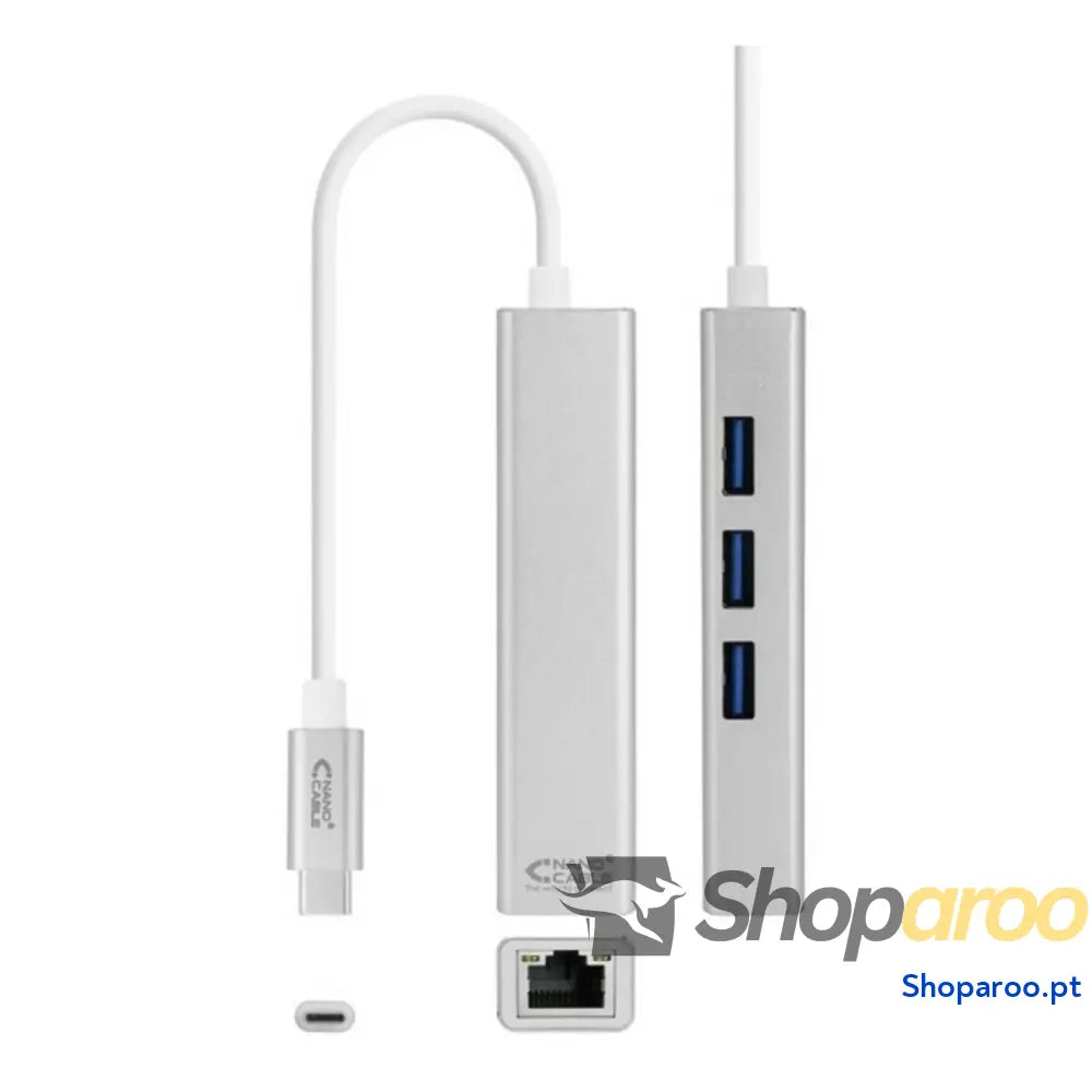Conversor USB 3.0 para Gigabit Ethernet NANOCABLE 10.03.0404