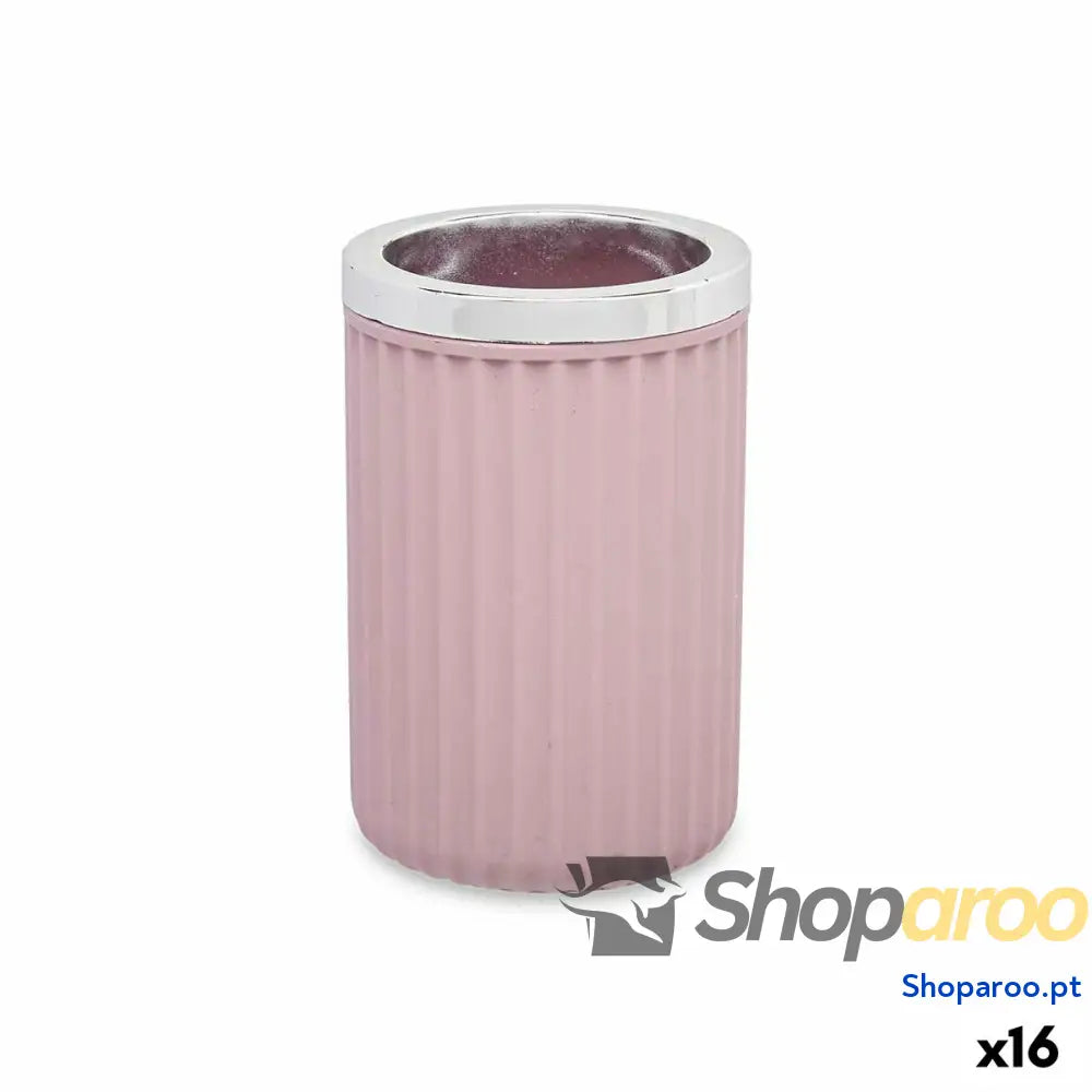 Copo Berilo 3436 4 Cor de Rosa Plástico 7,5 x 11,5 cm (16 Unidades)