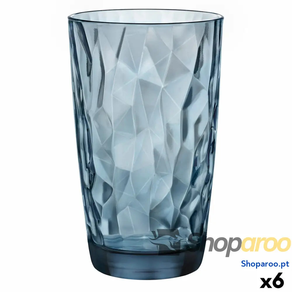 Copo Bormioli Rocco Azul Vidro (470 ml) (6 Unidades)
