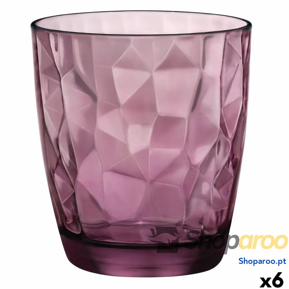 Copo Bormioli Rocco Diamond Violeta Vidro 300 ml (6 Unidades)