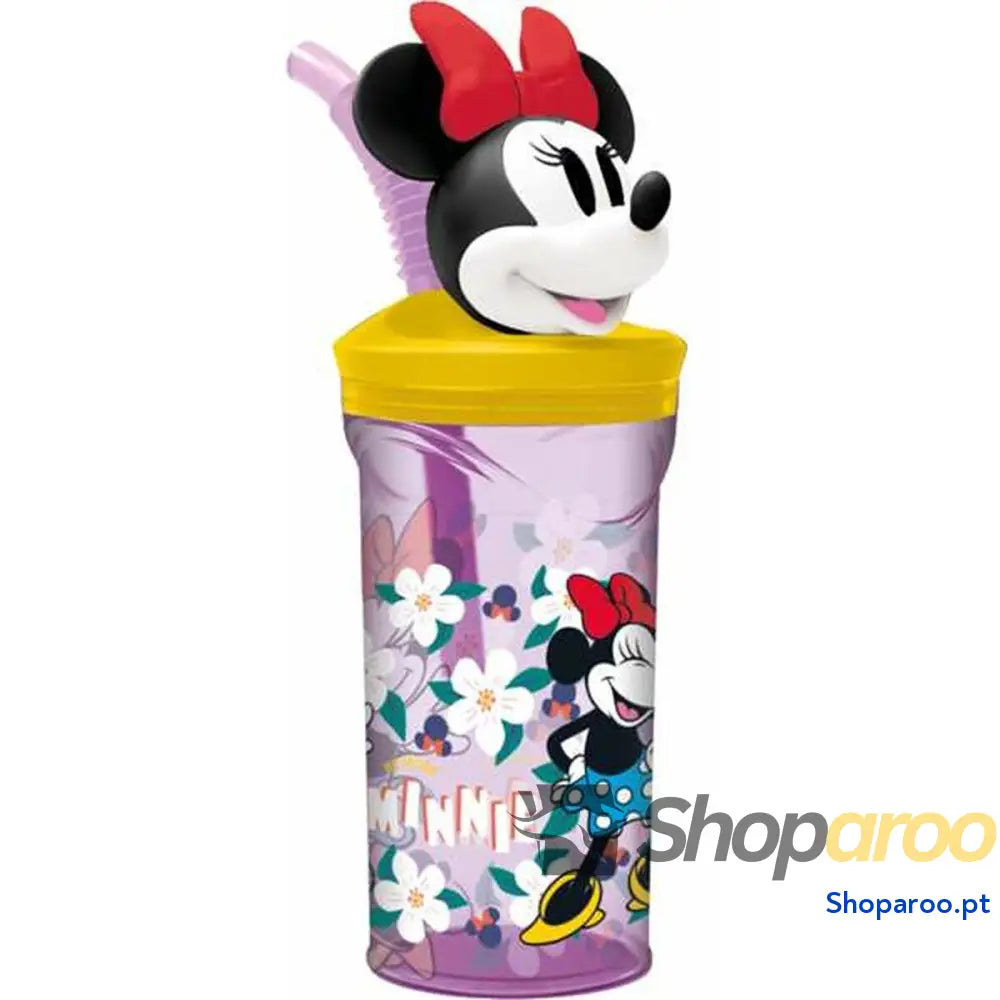 Copo com Palhinha Minnie Mouse Sunshine 360 ml