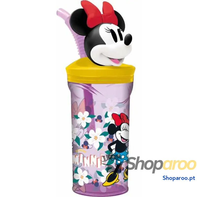 Copo com Palhinha Minnie Mouse Sunshine 360 ml