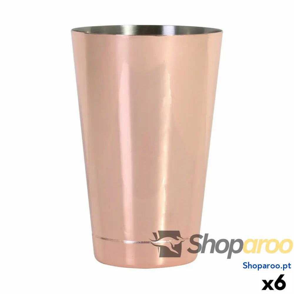 Copo de misturas Inde Aço inoxidável Acobreado Claro Cocktail 50 cl (6 Unidades)