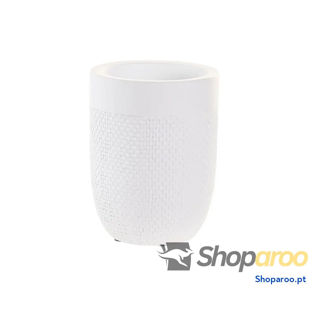 Copo DKD Home Decor Branco Cimento 8 x 10,5 cm