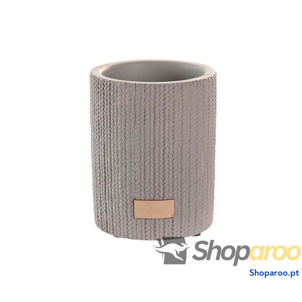 Copo DKD Home Decor Cinzento Cimento 8 x 10 cm