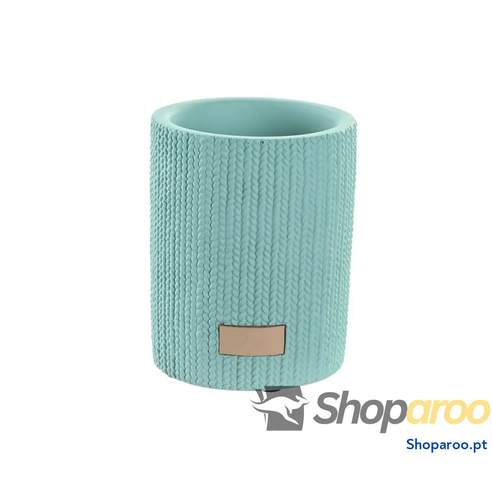 Copo DKD Home Decor Verde Cimento 8 x 10 cm