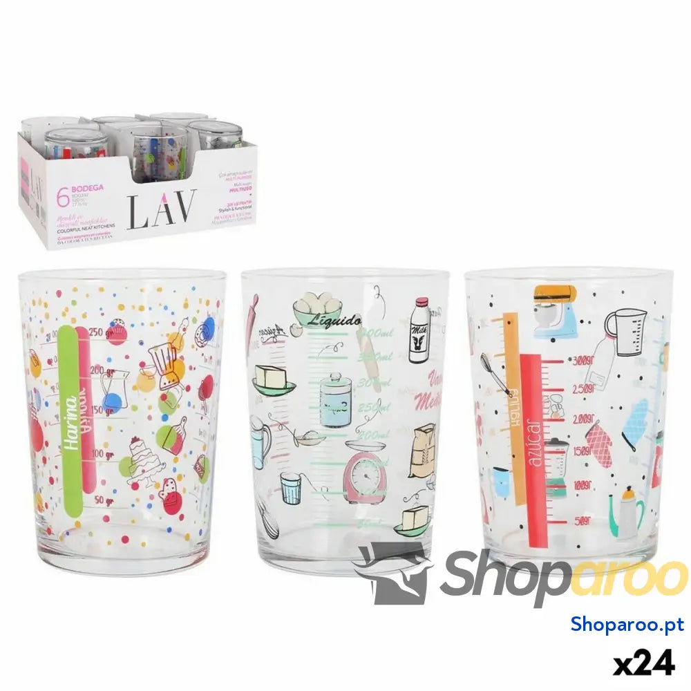 Copo medidor LAV Cristal 515 ml (24 Unidades)