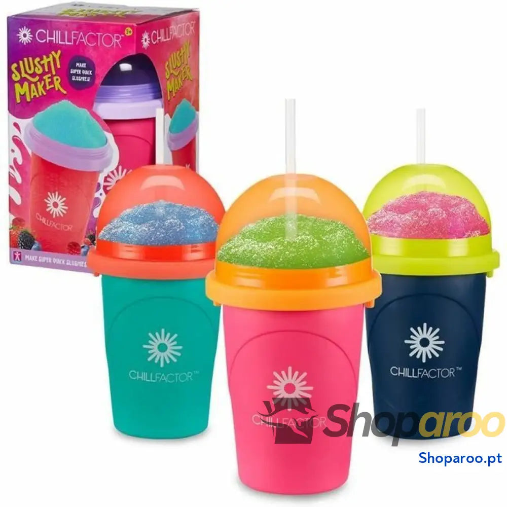 Copo para Fazer Gelados e Granizados com Receitas Bandai Chillfactor Granita Mug Rose Plástico