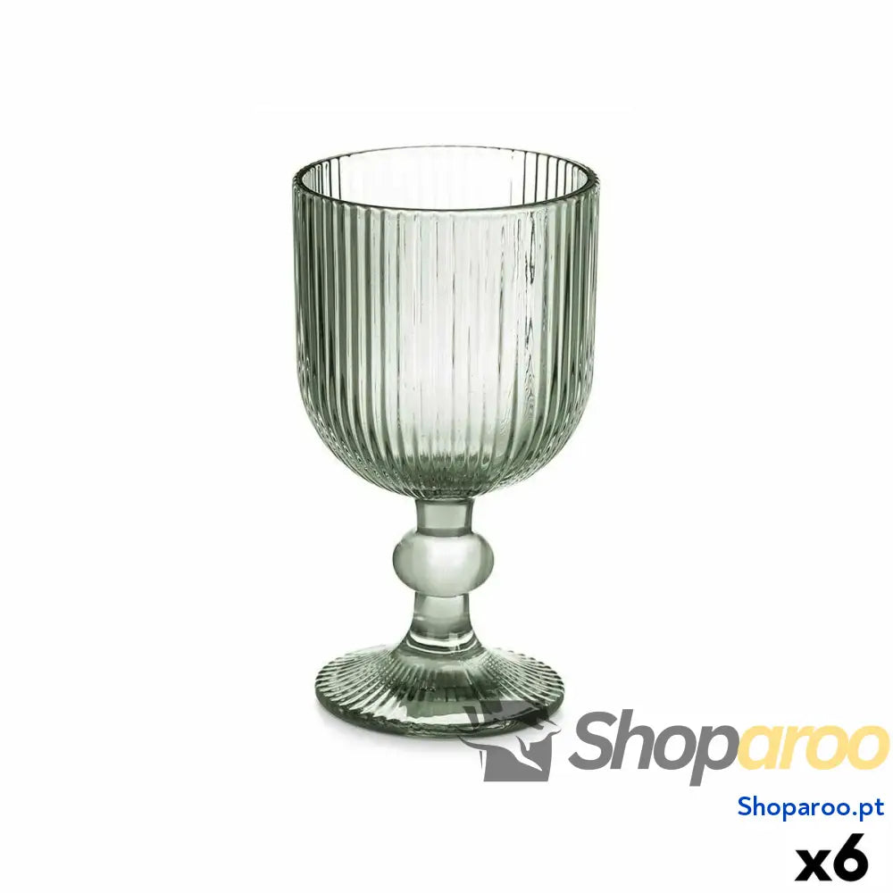 Copo para vinho Verde Vidro 260 ml (6 Unidades)