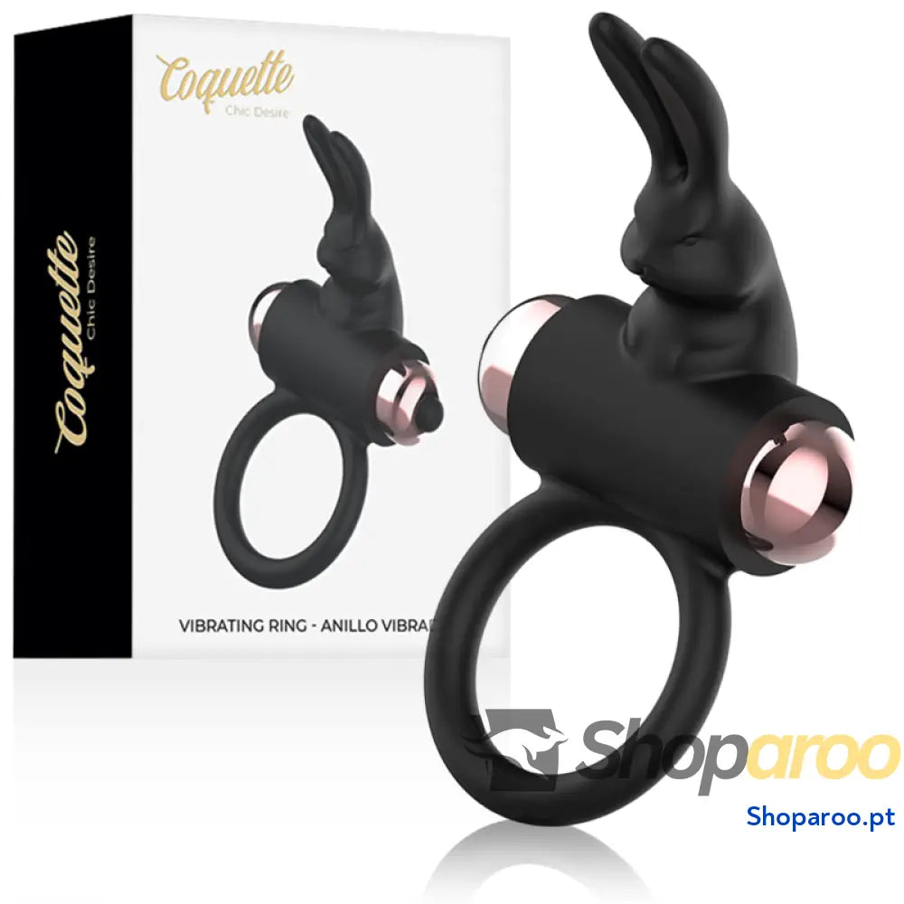 COQUETTE CHIC DESIRE - ANEL COM VIBRADOR PRETO/ OURO