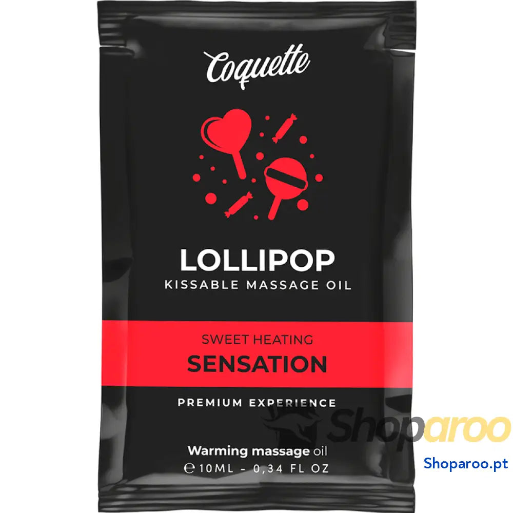 COQUETTE CHIC DESIRE - ÓLEO DE MASSAGEM BEIJVEL DE BOLSO COM EFEITO DE CALOR PIRULITO 10 ML