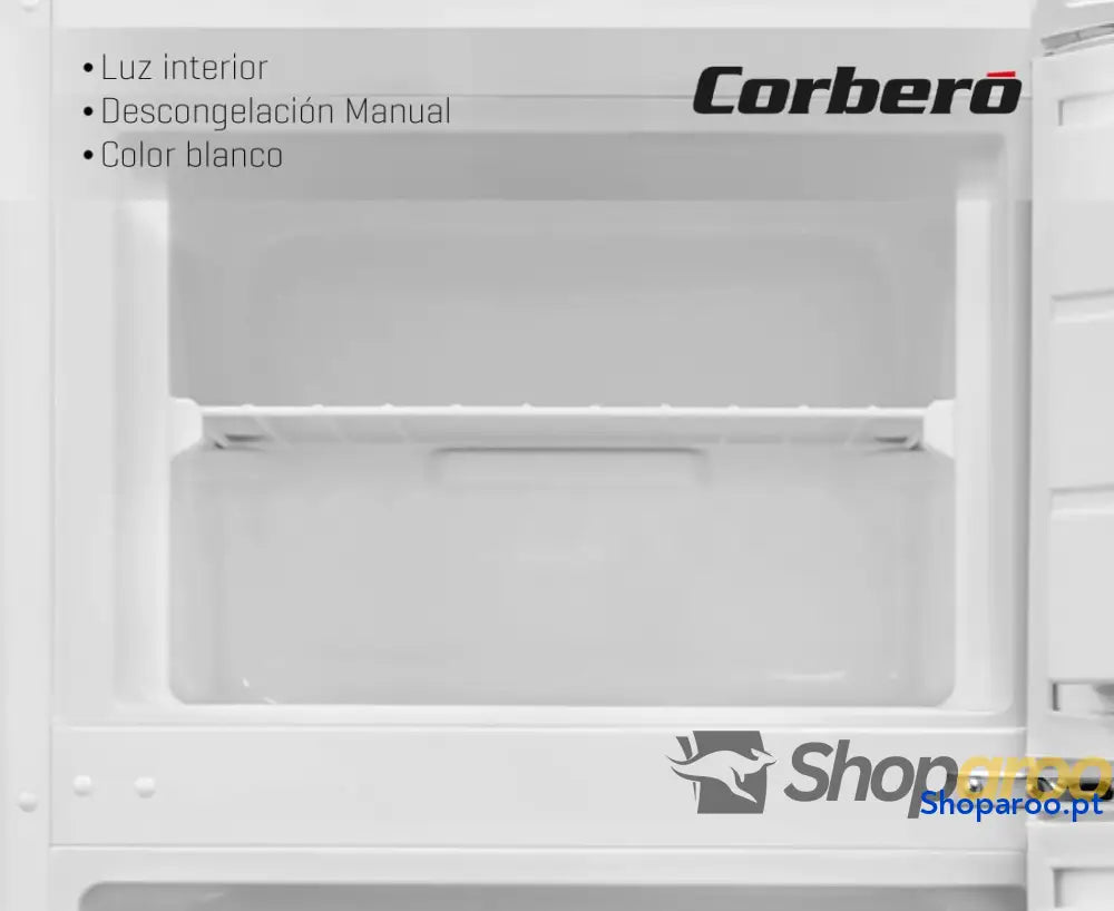 Corbero Frigorífico 2P CF2PV21324W | Capacidade 212L | Branco | Luz interior gaveta para legumes prateleiras ajustáveis