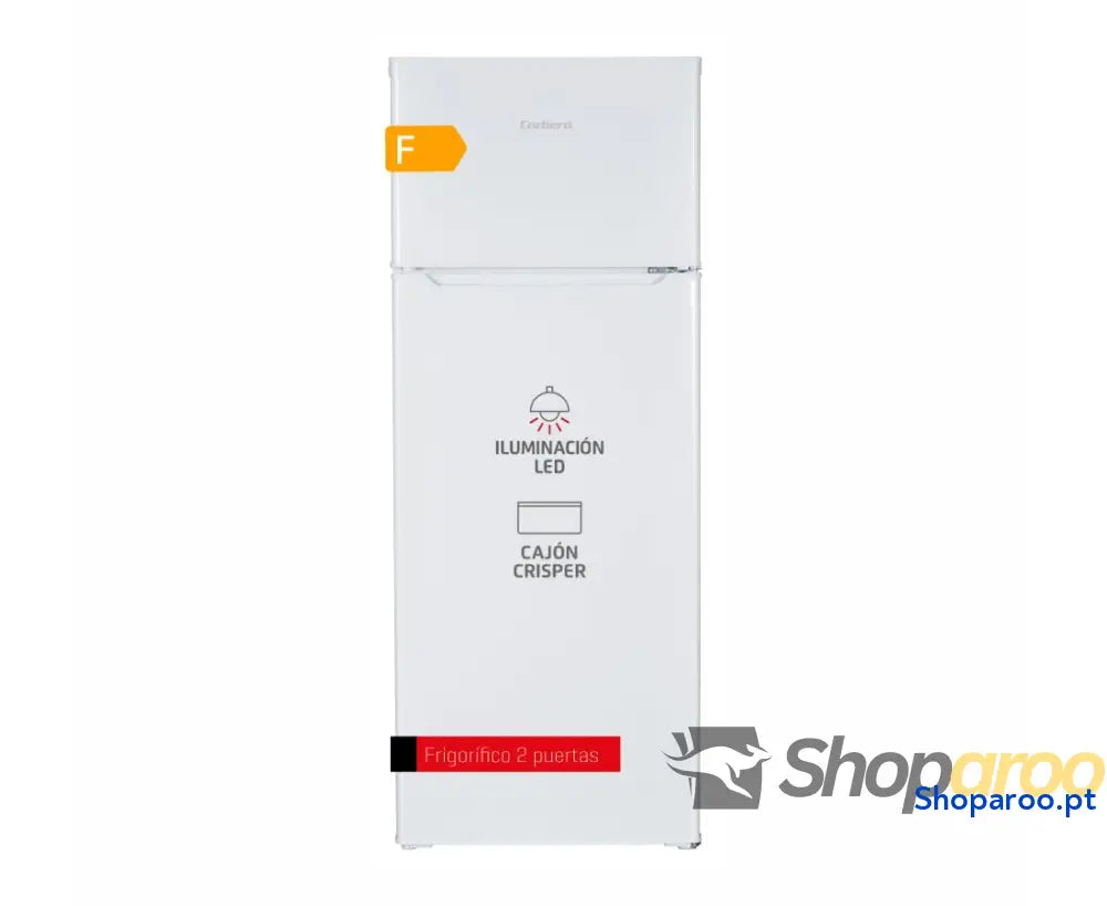 Corbero Frigorífico 2P CF2PV21324W | Capacidade 212L | Branco | Luz interior gaveta para legumes prateleiras ajustáveis