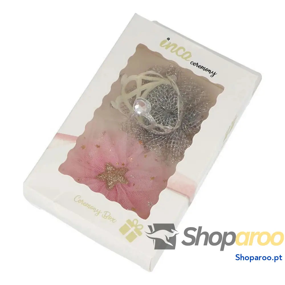 Coroa Inca Cocodrilo Tul Y Corona En Cajita (2 pcs)