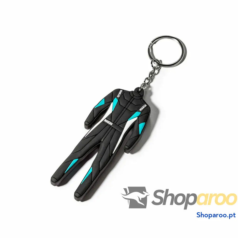 Corrente para Chave Sparco Leather Suit Racing Preto