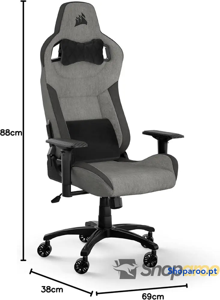 Corsair T3 Rush Cadeiras de Gamer liga aço cinzento e antracite tamanho único