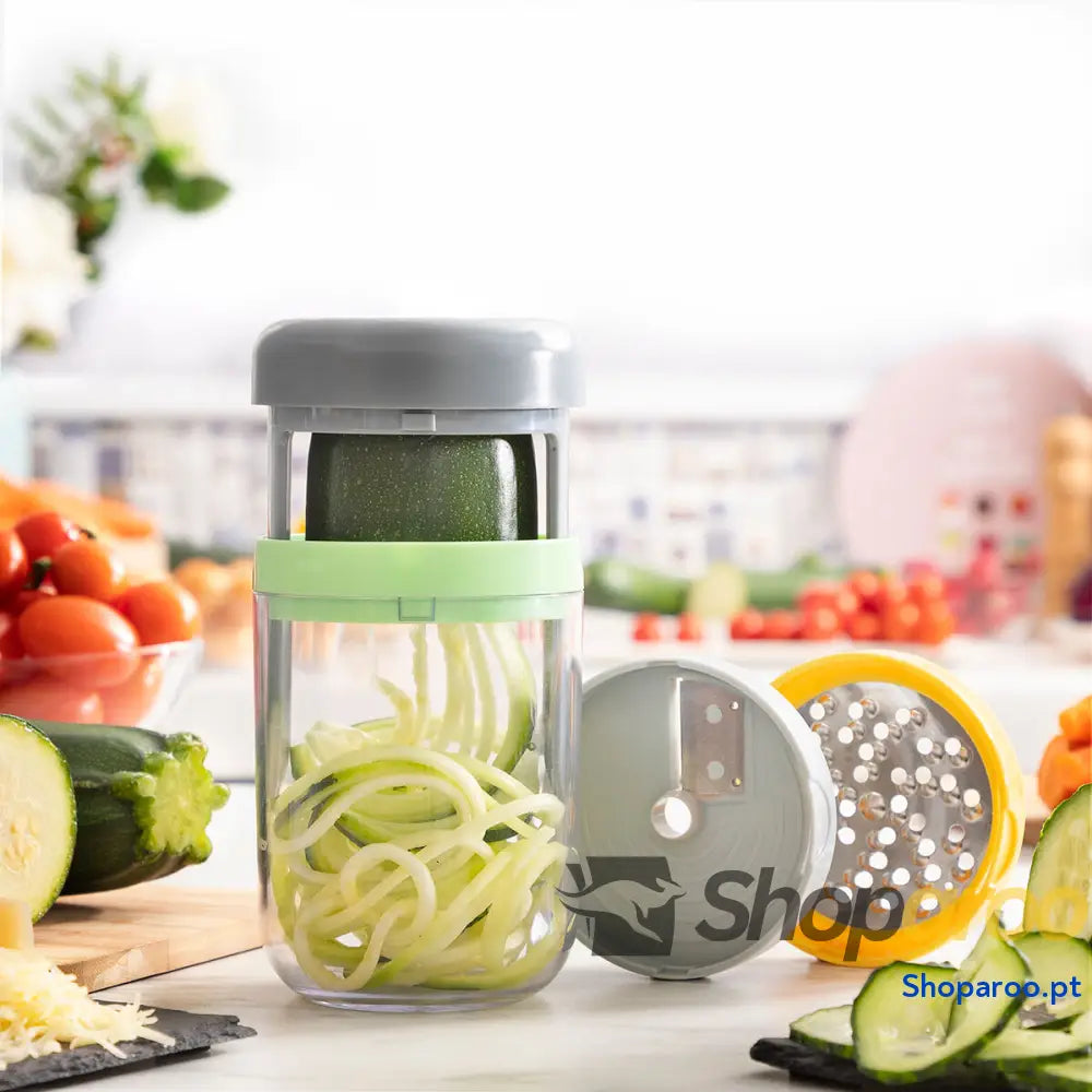 Cortador de Legumes em Espiral e Ralador com Receitas Vigizer InnovaGoods