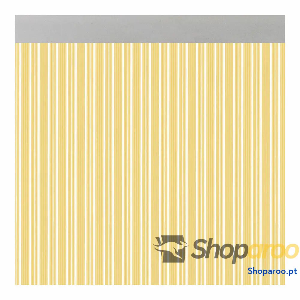 Cortina Acudam Ferrara Portas Amarelo Transparente Exterior PVC Alumínio 90 x 210 cm