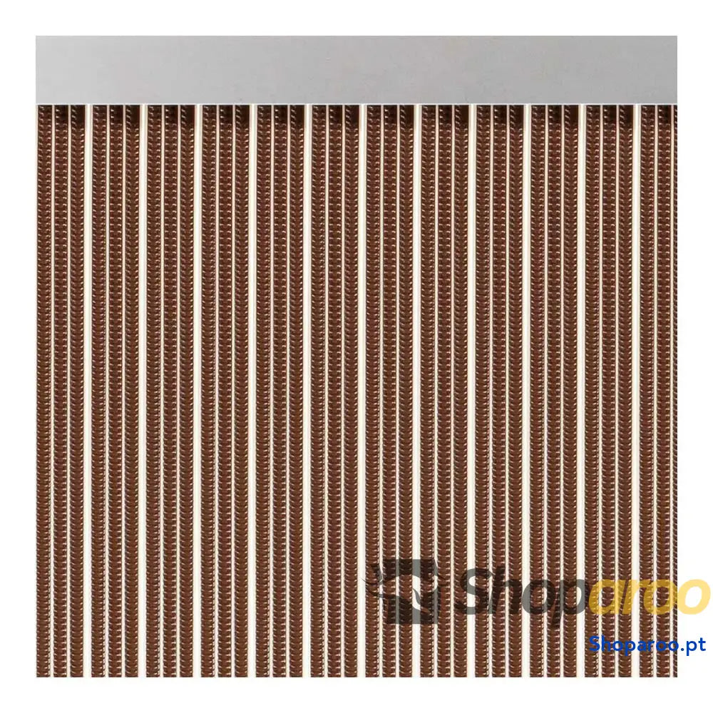 Cortina Acudam S-350 Portas Castanho Exterior PVC Alumínio Fitas 90 x 210 cm