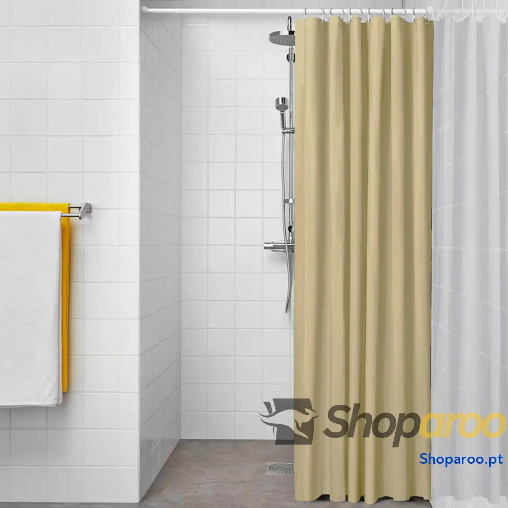 Cortina de Duche Exma Bege PVC 180 x cm