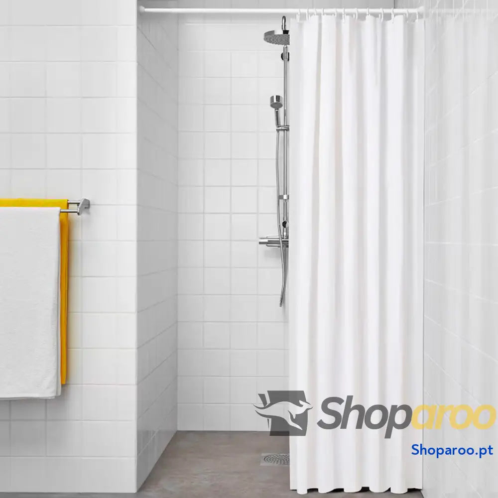Cortina de Duche Exma Branco PVC 180 x cm