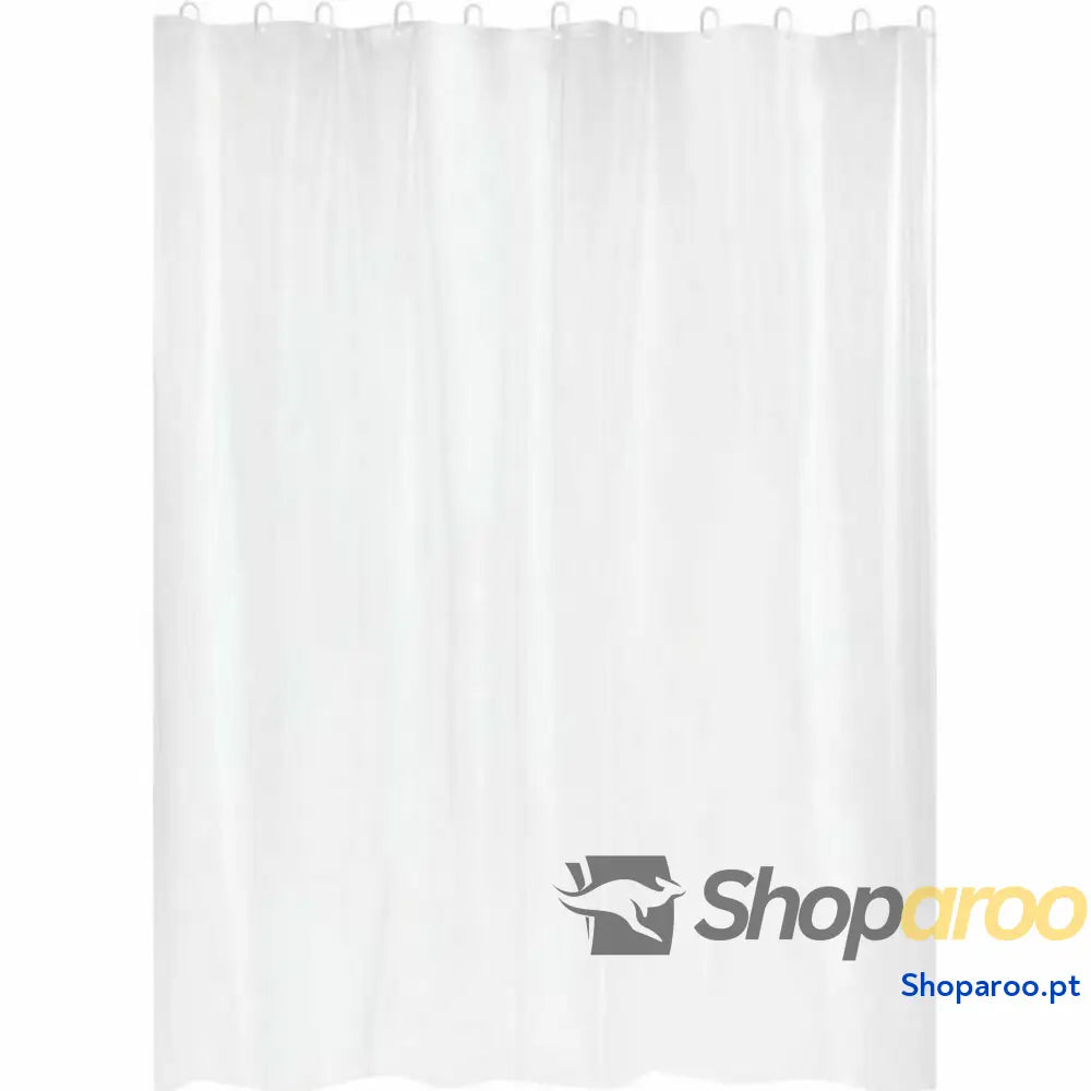 Cortina de Duche Gelco Branco PVC PEVA 180 x 200 cm