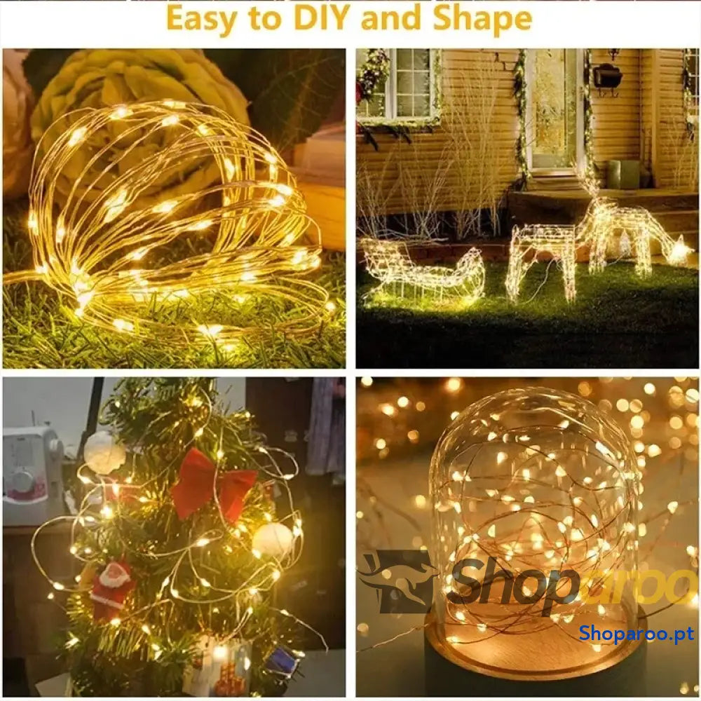Cortina LED 3M para Natal e Decoração de Casa Jardim