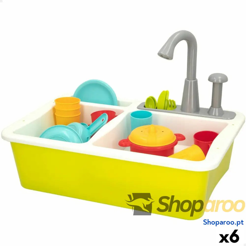 Cozinha de Brincar Colorbaby 22 Peças 42 x 29 x 28 cm Acessórios Lava-loiça