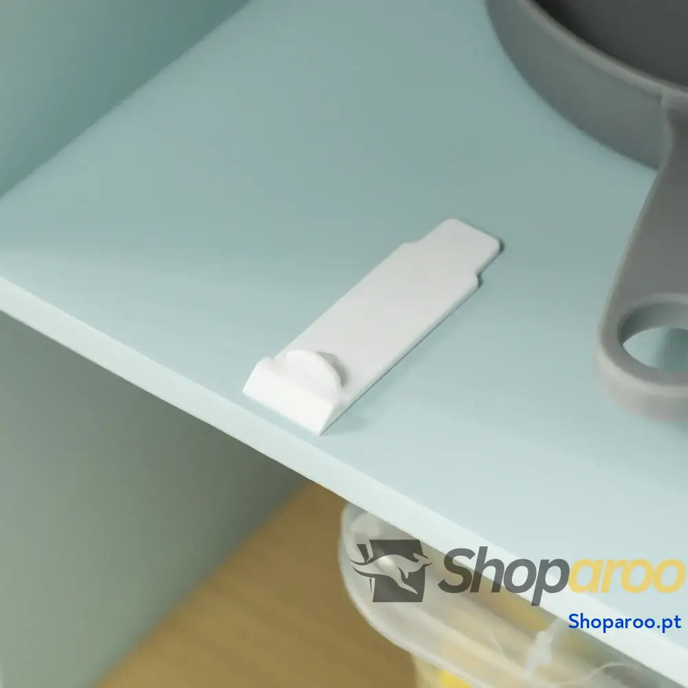 Cozinha de Madeira para Crianças Infantil com Acessórios Azul