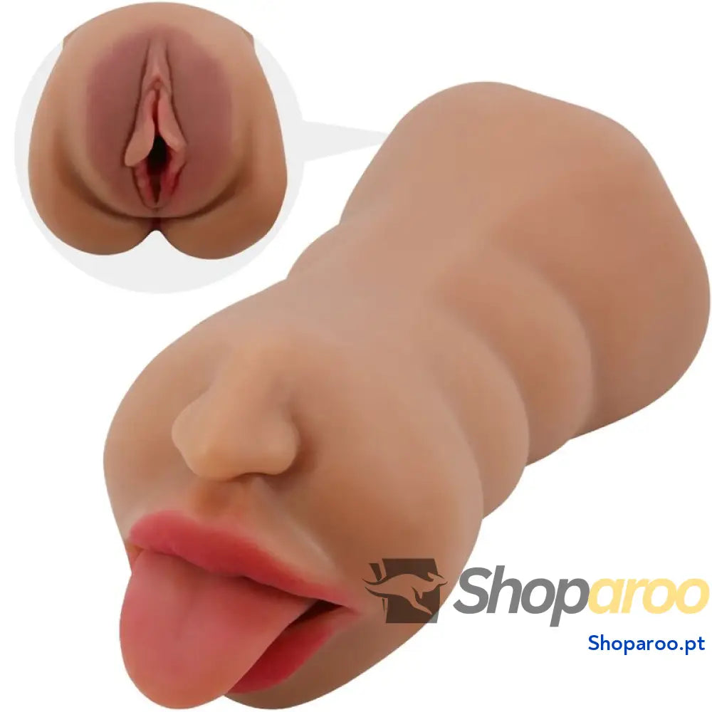 CRAZY BULL - SARAH DUPLO MASTURBADOR BOCA E VAGINA CARNE