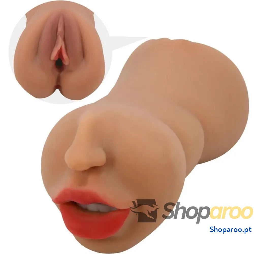 CRAZY BULL - ZOEY MASTURBADOR DUPLO BOCA E VAGINA CARNE