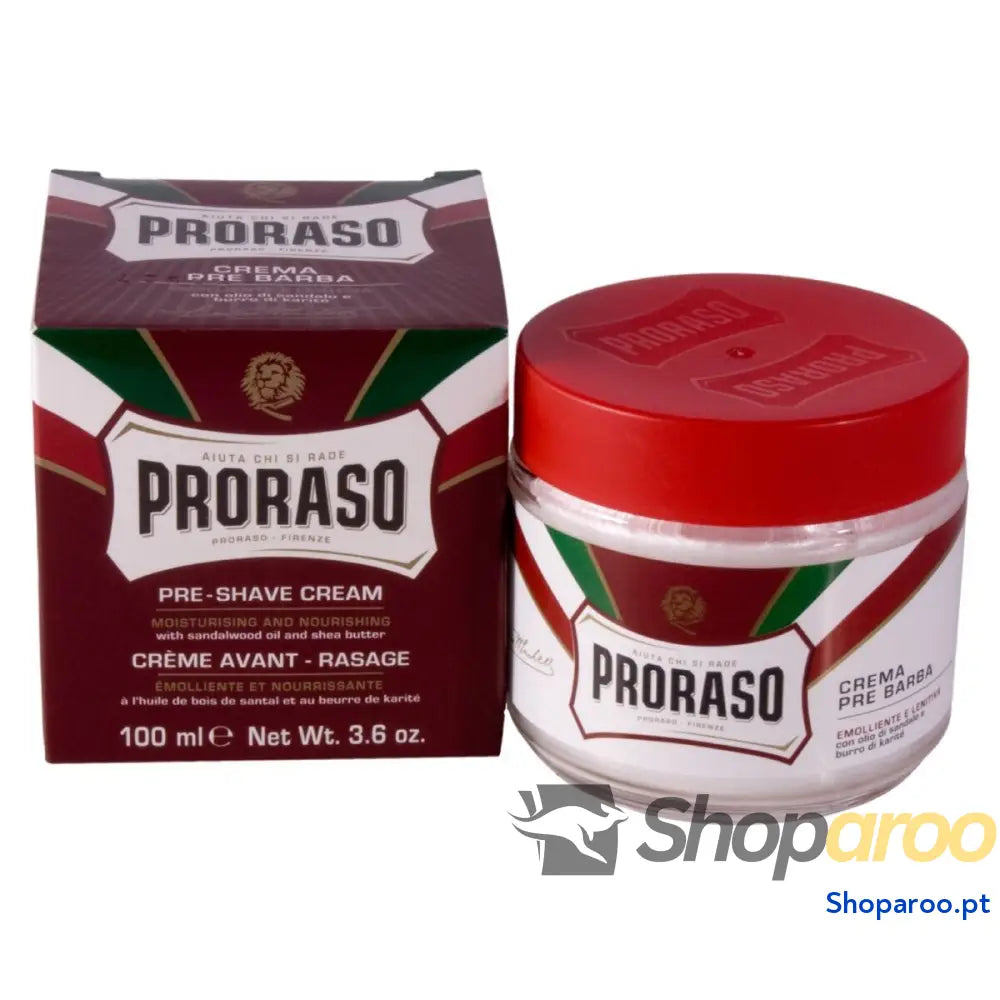 Creme antes de barbear Proraso