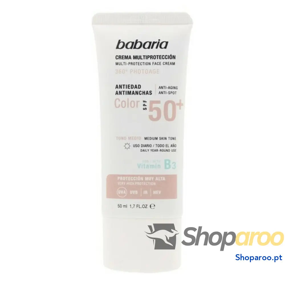 Creme Antimanchas Solares Multi-Protection Color Babaria Solar Multiproteccion SPF 50+ 50 ml