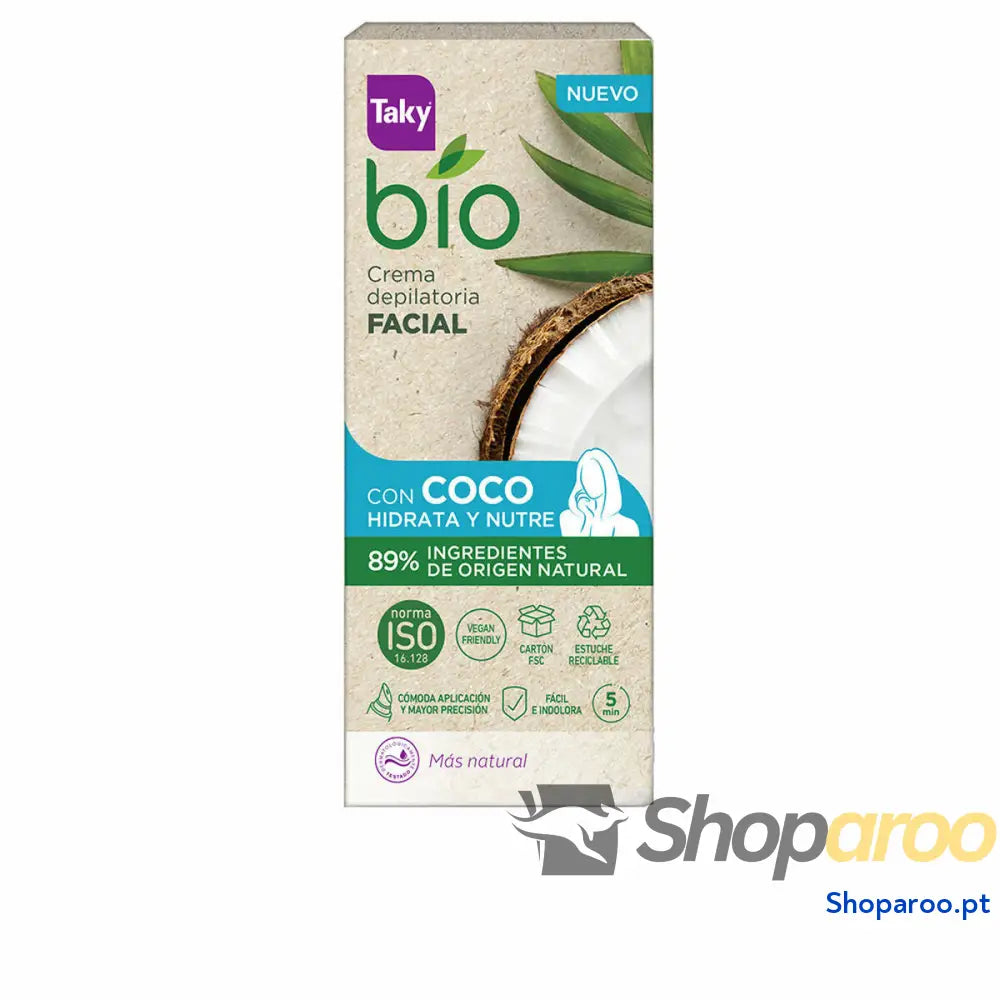 Creme Depilatório Facial Taky BIO COCO 20 ml