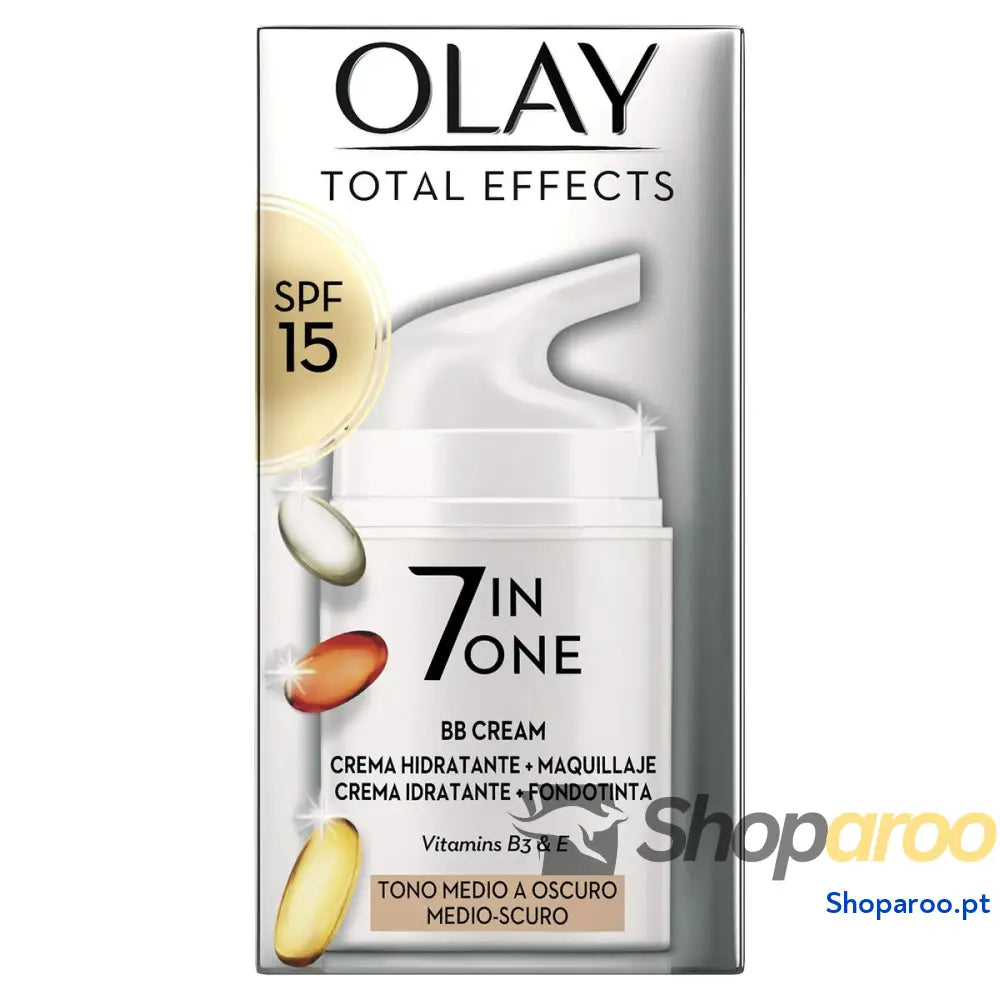 Creme Hidratante com Cor Olay Total Effects Bb Cream Medium Dark Spf 15 50 ml