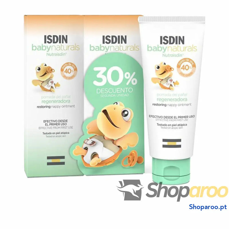 Creme Protetor para a zona da Fralda Isdin BABY NATURALS 100 ml 2 Unidades