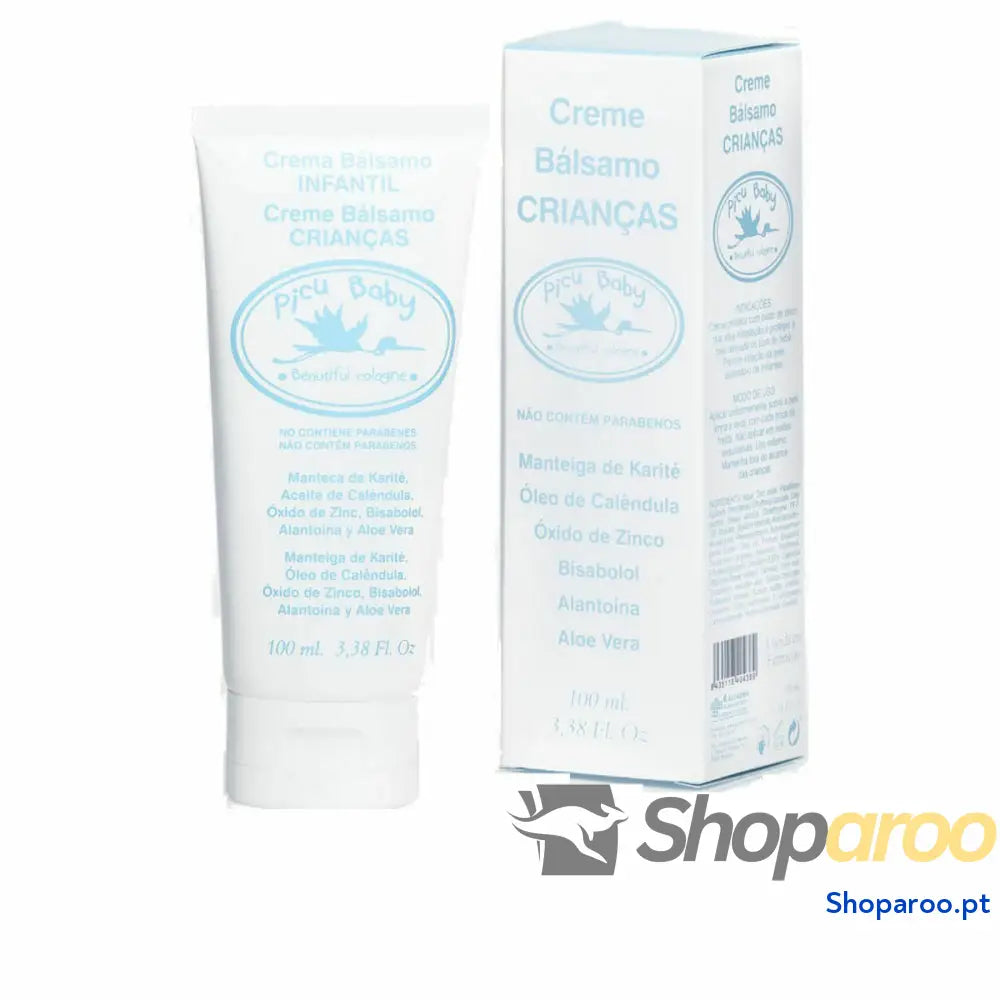 Creme Protetor para a zona da Fralda Picu Baby Infantil Bálsamo 100 ml