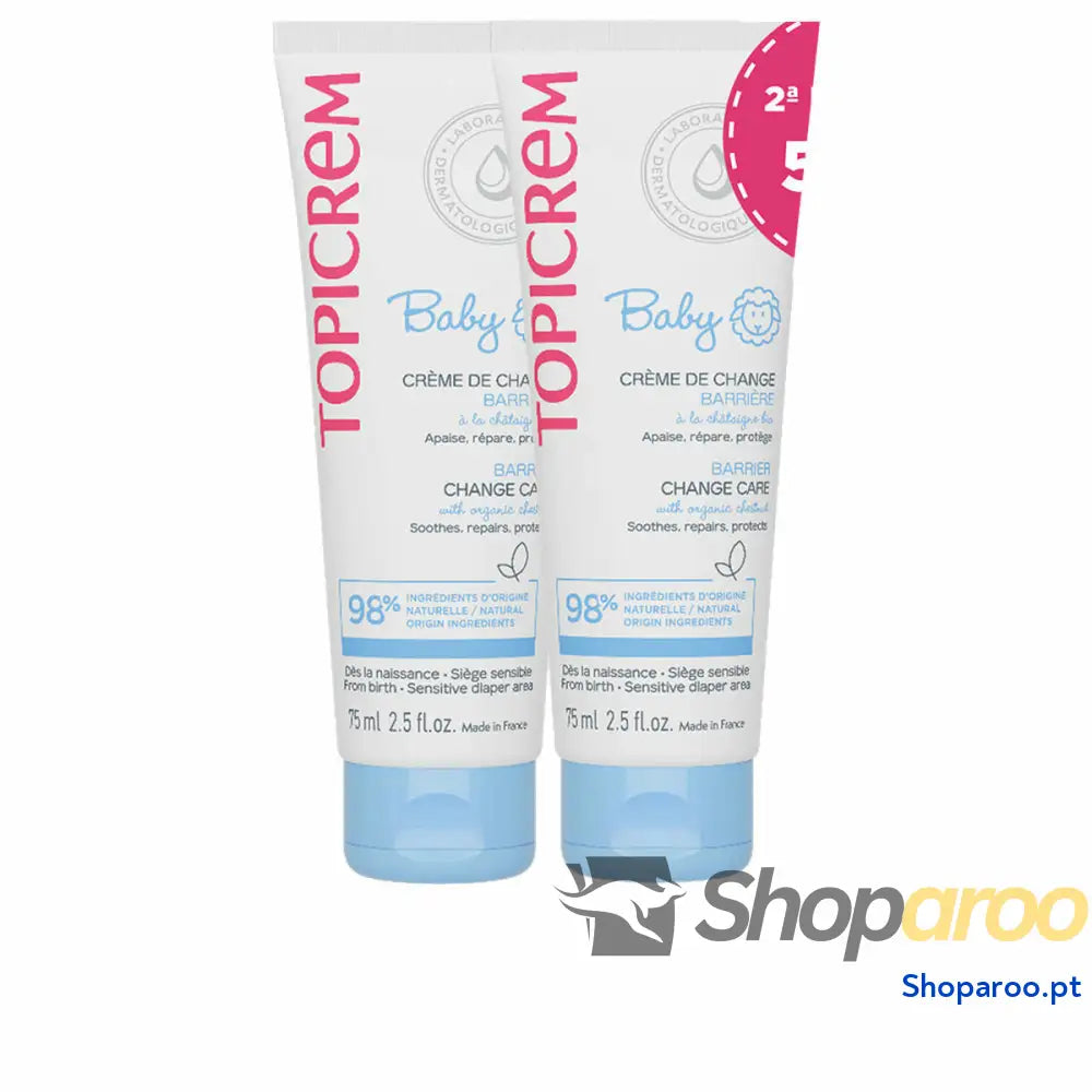 Creme Protetor para a zona da Fralda Topicrem BABY 75 ml 2 Unidades