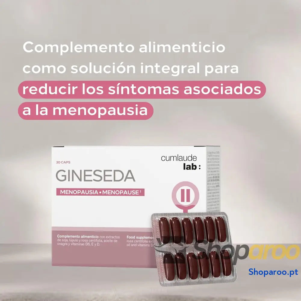 Cumlaude Gineseda para sintomas associados e secura vaginal 30 cápsulas