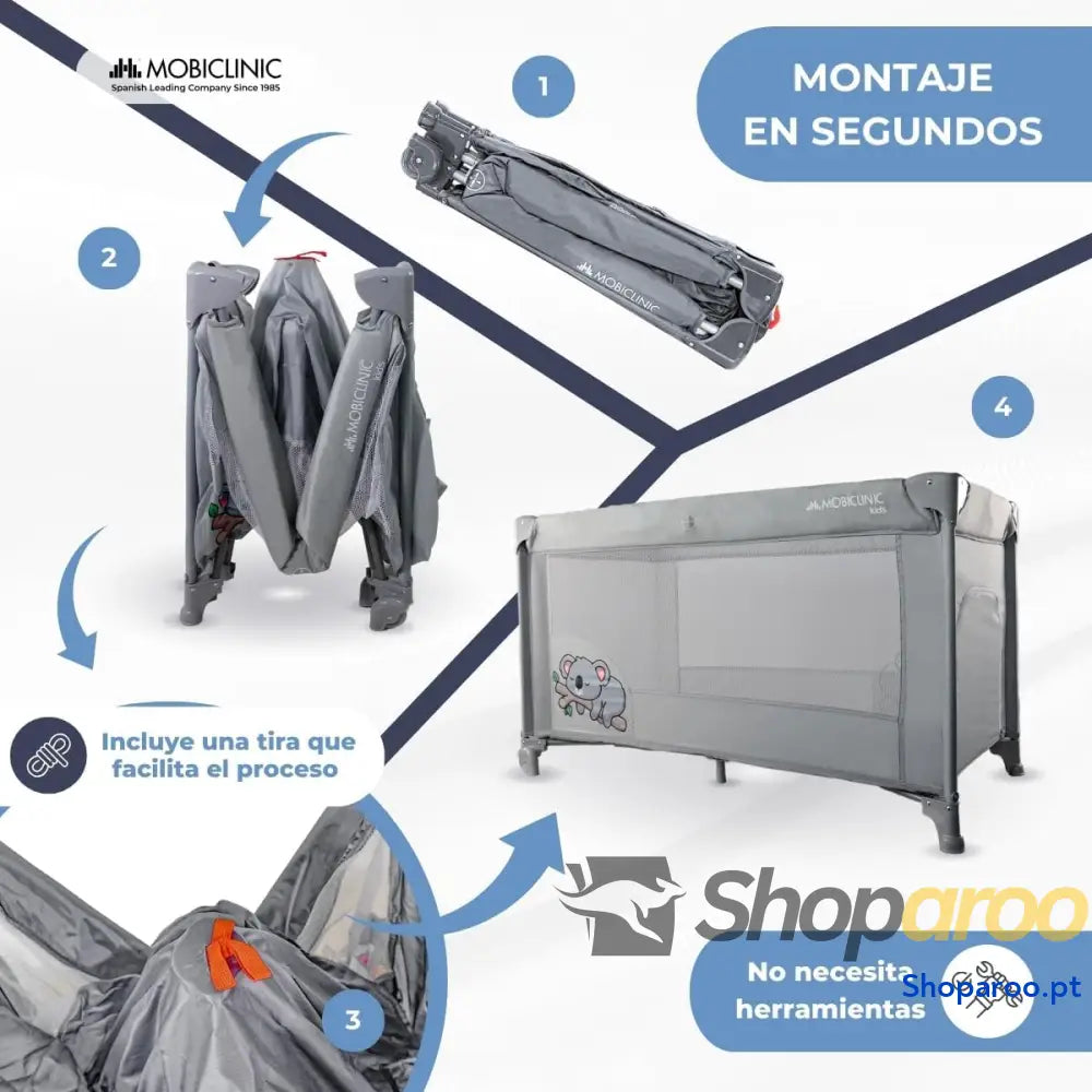 Cuna de Viaje Bolsa Transporte 2 en 1 Plegado ultracompacto Colchón extraíble Mofli hasta 15kg Tela Transpirable