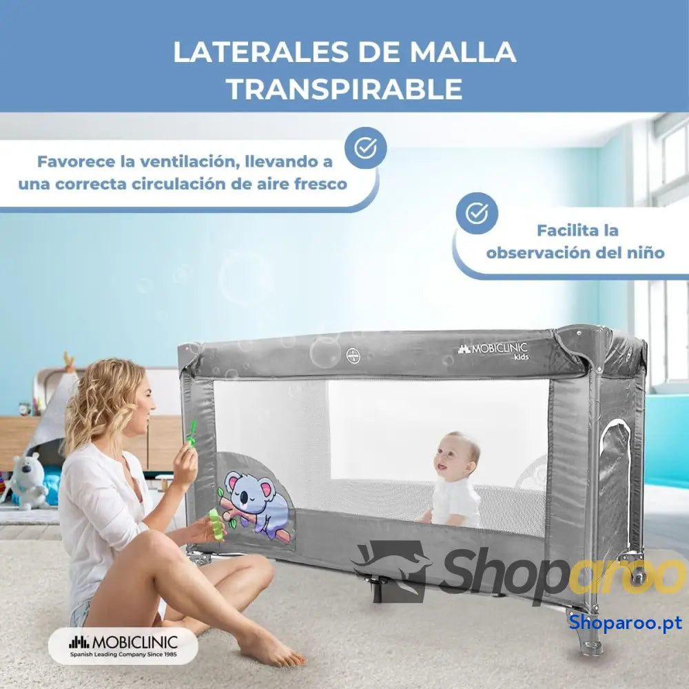 Cuna de Viaje Bolsa Transporte 2 en 1 Plegado ultracompacto Colchón extraíble Mofli hasta 15kg Tela Transpirable