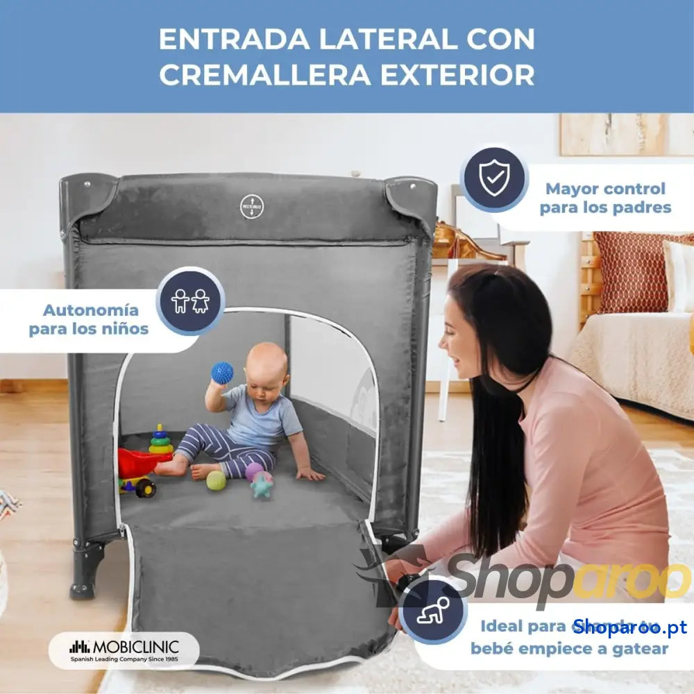 Cuna de Viaje Bolsa Transporte 2 en 1 Plegado ultracompacto Colchón extraíble Mofli hasta 15kg Tela Transpirable