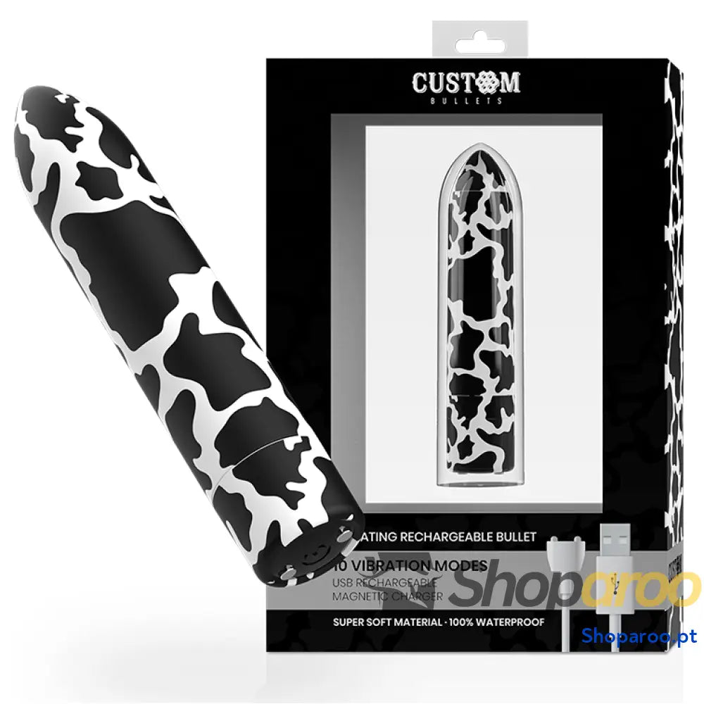 CUSTOM BULLETS BALAS RECARREGÁVEIS VACA 10 INTENSIDADES